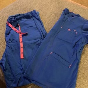 Royal Blue scrub set (B6)